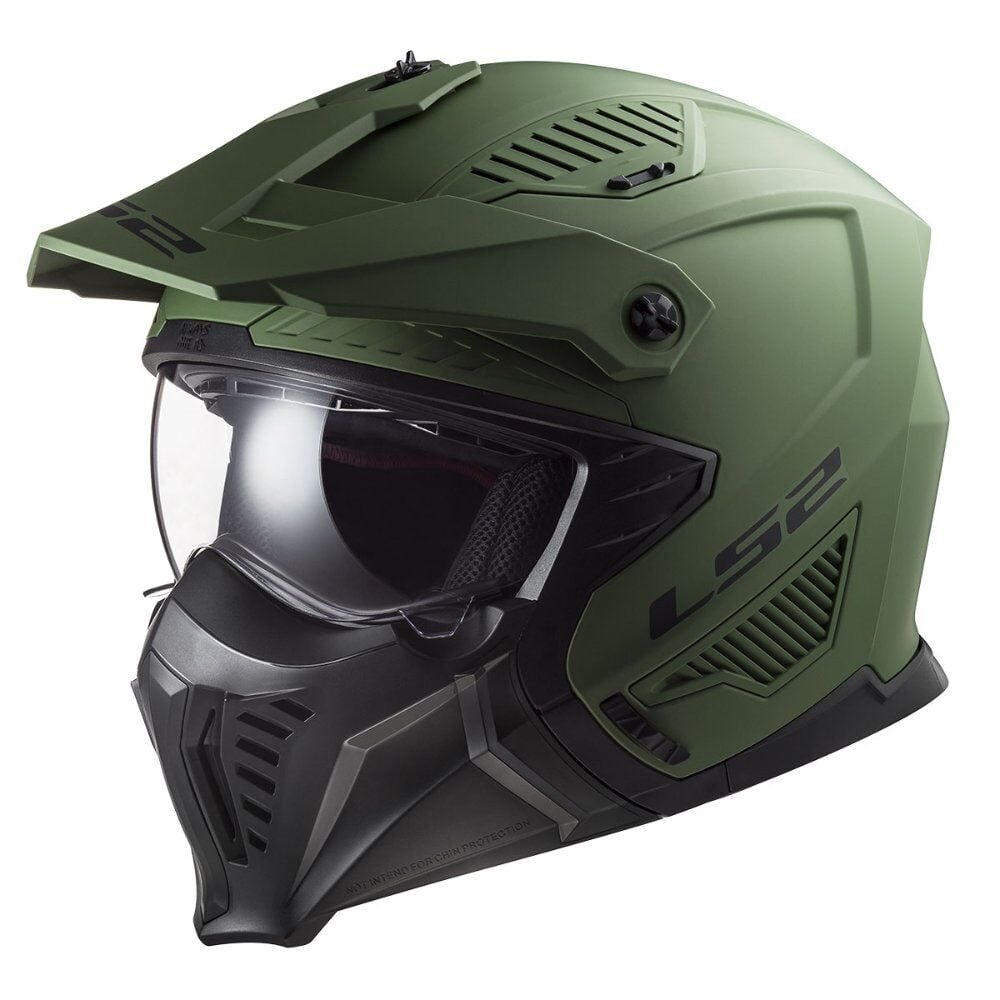 LS2 Drifter Kask Mat Yeşil