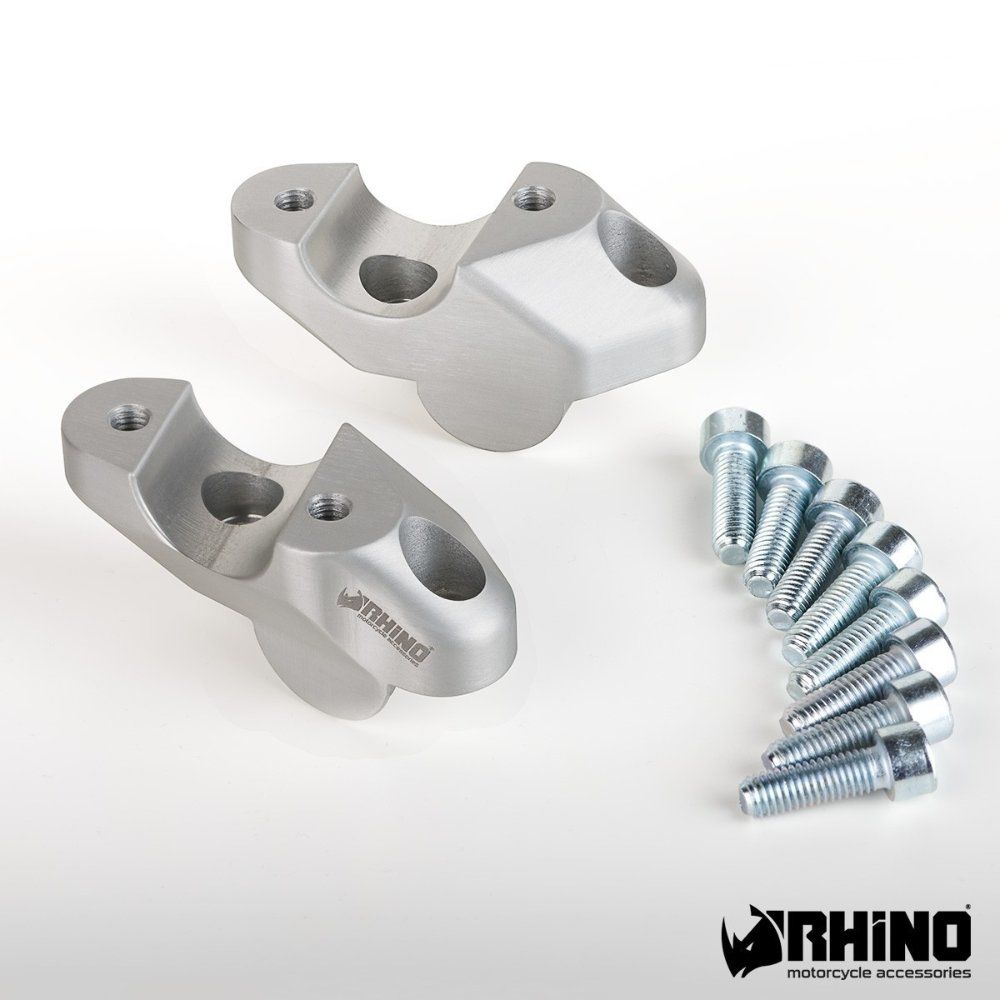 Rhino 20MM Gidon Yükseltme & Geri Çekme Ducati Multistrada V4/S/Rally - Gri