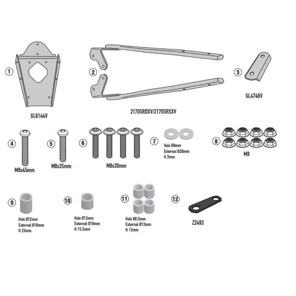 GIVI SR2170 Arka Çanta Taşıyıcı - Yamaha N-Max 125 (25)