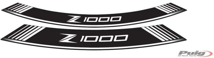Puig 7590B Kawasaki Z1000 8'li Beyaz Jant Şeridi