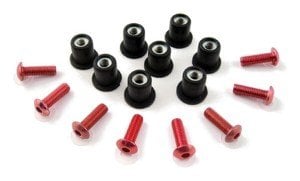 Puig 0957R Kırmızı Universal Cam Vidası