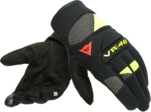 Dainese VR46 Curb Kısa Eldiven Ant Fluo Sarı
