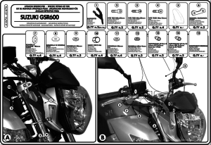 Kappa A167A Suzuki GSR 600 Ön Cam Siperlik Bağlantısı