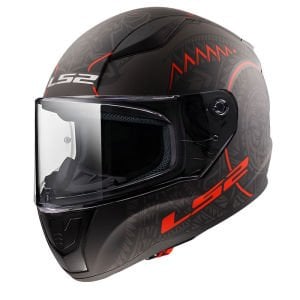 Ls2 Rapid 2 Kask Takaroa Mat Siyah Kırmızı