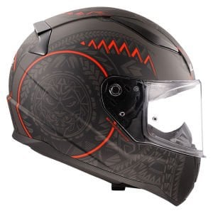 Ls2 Rapid 2 Kask Takaroa Mat Siyah Kırmızı
