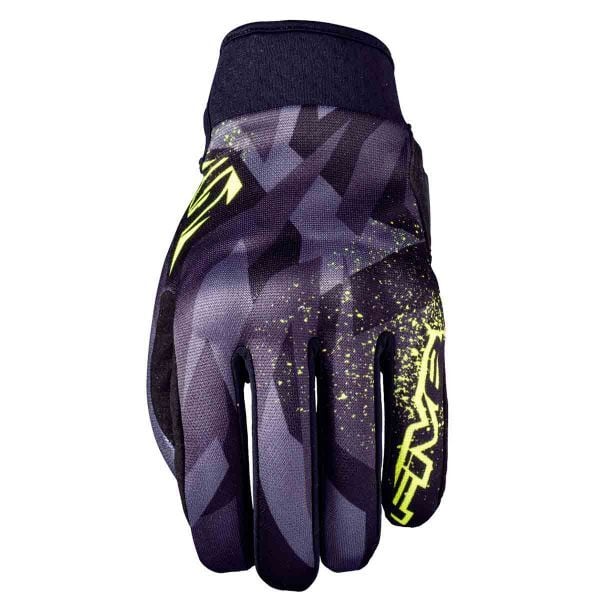 FIVE GLOVES GLOBE Eldiven Camo Fluo Yellow