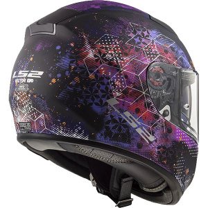 Ls2 Vector Cosmos Kask Mat Siyah Pembe