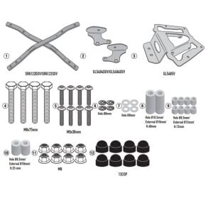 KAPPA KR6122 Arka Çanta Taşıyıcı KYMCO AK 550 Premium