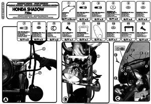 Kappa AS121A2 Honda VT 750 Shadow Ön Cam Siperlik Bağlantısı