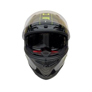 Zeus Kask ZS-1800B Gloss Carbon Fluo Sarı