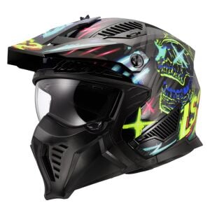 LS2 Drifter Kask Rayz Siyah Mavi