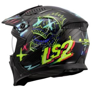 LS2 Drifter Kask Rayz Siyah Mavi