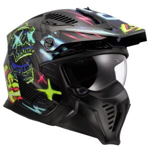 LS2 Drifter Kask Rayz Siyah Mavi