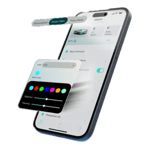 ASMAX F1 Pro Mesh ve Sesli Komutlu Bluetooth İnterkom Mavi