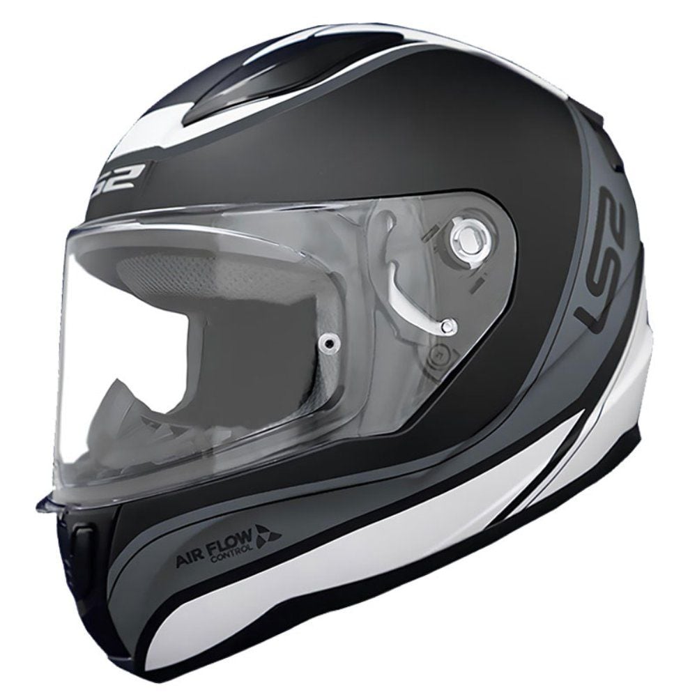 LS2 Rapid 2 Kask Deeper Mat Beyaz Siyah