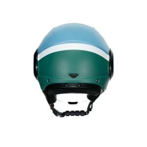 Agv Orbyt Kask Multi Block Matt Iron Mavi Yeşil Beyaz