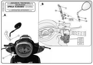 Givi A154A Aprilia Scarabeo 125-200 Ön Cam Siperlik Bağlantısı