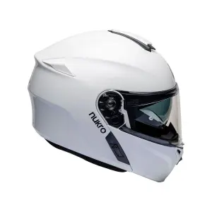 Nukro 938SV Çene Açılır Kask Beyaz