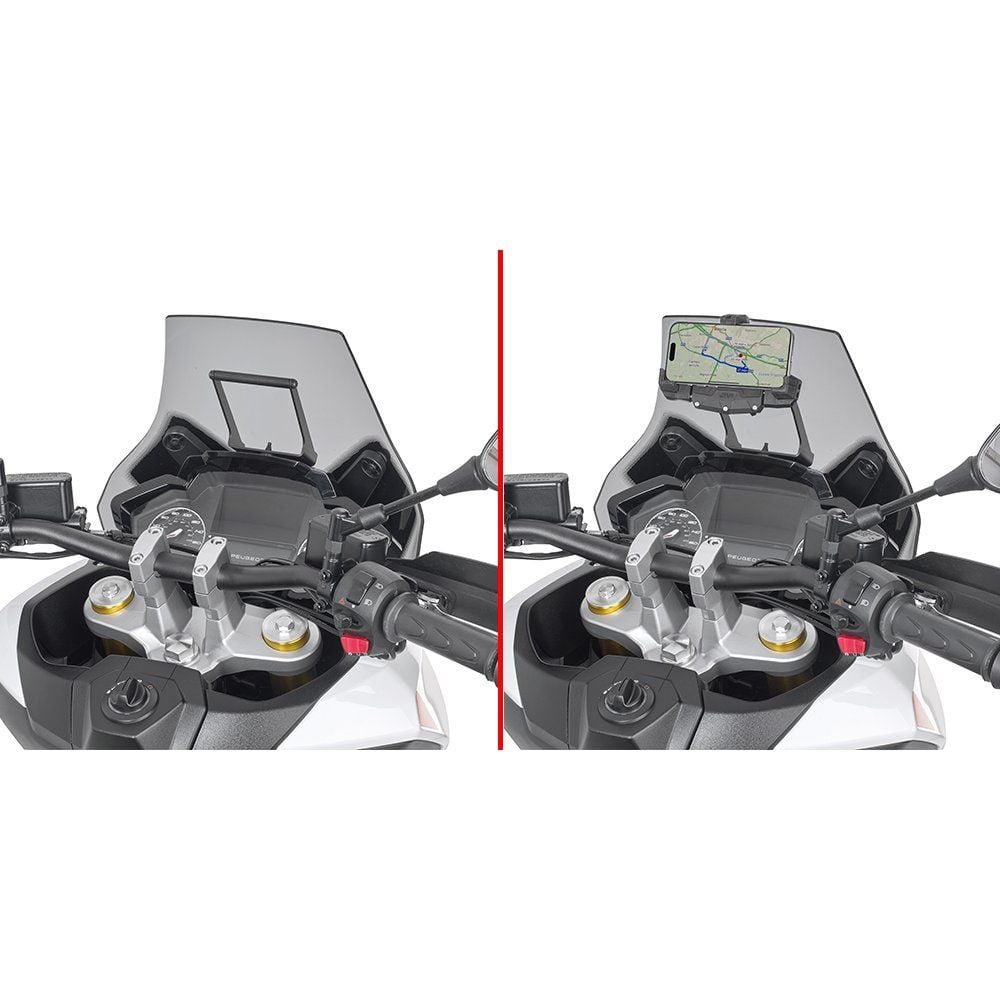 GIVI FB8102 Ön Cam Arka Aksesuar Tutucağı Peugeot XP400 GT - XP400 Allure (23)
