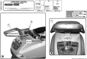 Givi SR105 Piaggio Vespa Lx/S 50-125-150 Çanta Demiri