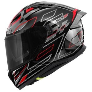 GIVI 50.9 Assault Kask Siyah-Titanium-Kırmızı