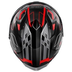 GIVI 50.9 Assault Kask Siyah-Titanium-Kırmızı