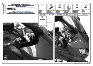 Kappa D440Kit Yamaha FZ6 Fazer S2 Ön Cam Siperlik Bağlantısı