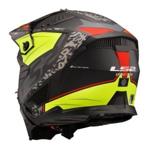 LS2 Drifter Kask Devor Mat Siyah Neon Sarı
