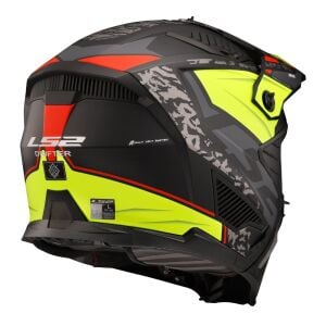 LS2 Drifter Kask Devor Mat Siyah Neon Sarı
