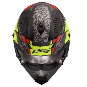 LS2 Drifter Kask Devor Mat Siyah Neon Sarı