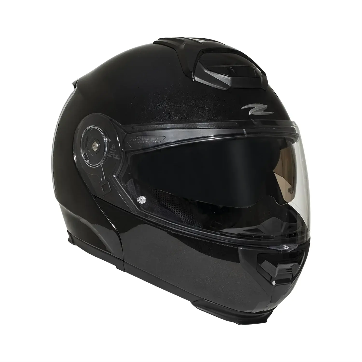 Zeus ZS-3050DA Çene Açılır Kask Pearl Siyah