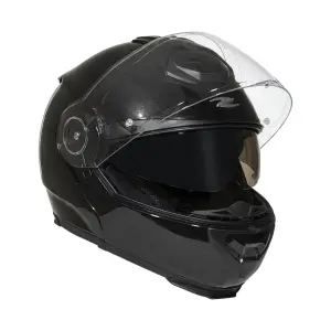 Zeus ZS-3050DA Çene Açılır Kask Pearl Siyah