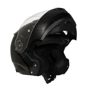 Zeus ZS-3050DA Çene Açılır Kask Pearl Siyah