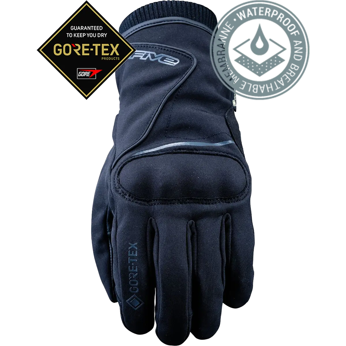FIVE GLOVES Stockholm Gore-Tex Eldiven Siyah
