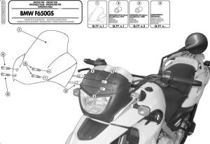 Givi D331ST Bmw F 650 GS (04-07) Siperlik