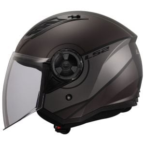LS2 Airflow 2 Kask Cover Mat Siyah Gri