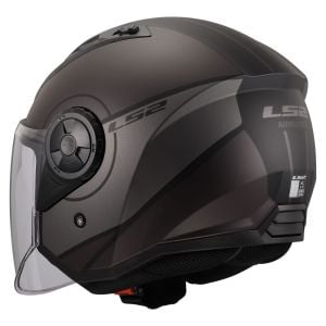 LS2 Airflow 2 Kask Cover Mat Siyah Gri