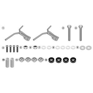 Givi A2134A Yamaha Delight 125  Ön Cam Siperlik Bağlantısı