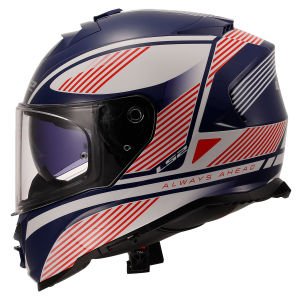 Ls2 Storm 2 Kask Dodger Beyaz Navy Mavi