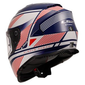Ls2 Storm 2 Kask Dodger Beyaz Navy Mavi
