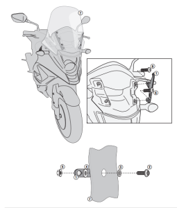 Kappa D1104KITK Honda VFR 800X Siperlik Bağlantısı