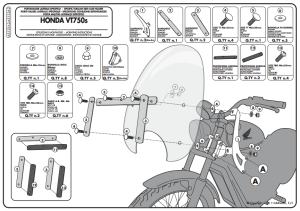 Kappa AS122A2 Honda VT 750 S Ön Cam Siperlik Bağ.