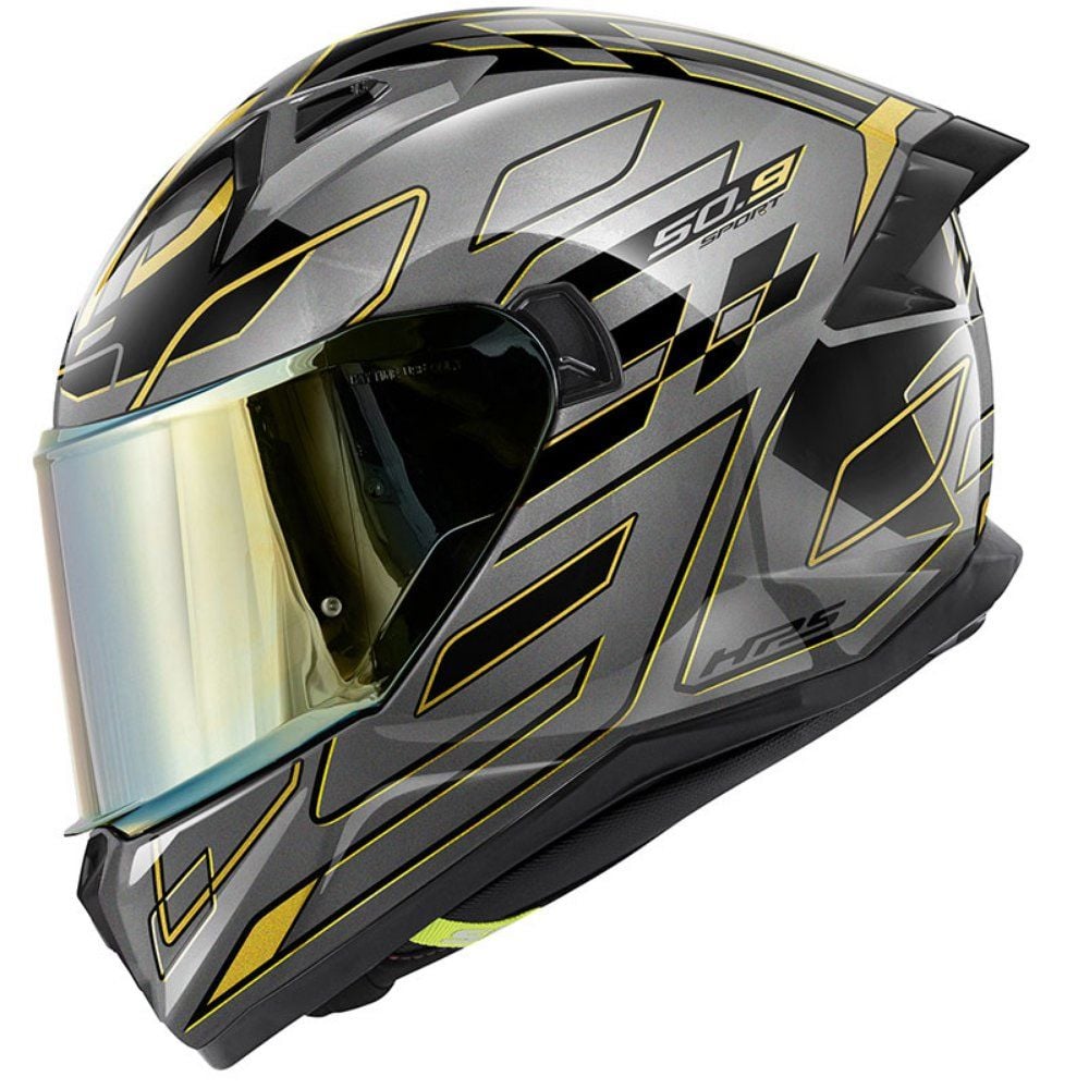 GIVI 50.9 Assault Kask Titanium-Bronz-Sarı