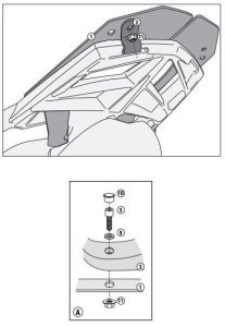 Givi SR5109 Bmw F 800 GT/R/ST Arka Çanta Demiri