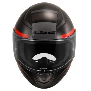 LS2 Rapid 2 Kask Chos Siyah-Kırmızı