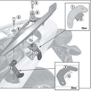 Givi 1109Kit Honda Integra 700 Yan Çanta Demiri Bağlantı Kiti