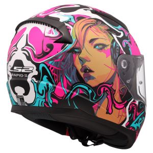 LS2 Rapid 2 Kask Cyberg Mat Mor