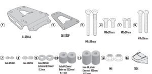 GIVI SRA6422 TRIUMPH TIGER 1200 GT-GT Pro - GT EXP. (22-25) - RALLY EXP. (22-25) ARKA ÇANTA TAŞIYICI