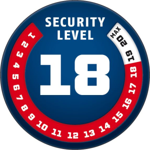 ABUS 8077 Granit Detecto XPLUS Disk Kilidi - Kırmızı