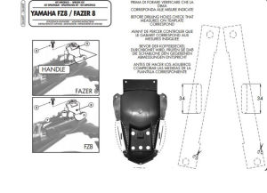 Givi 366Kit Yamaha FZ8-Fazer8 Yan Çanta Demiri Bağlantı Kiti